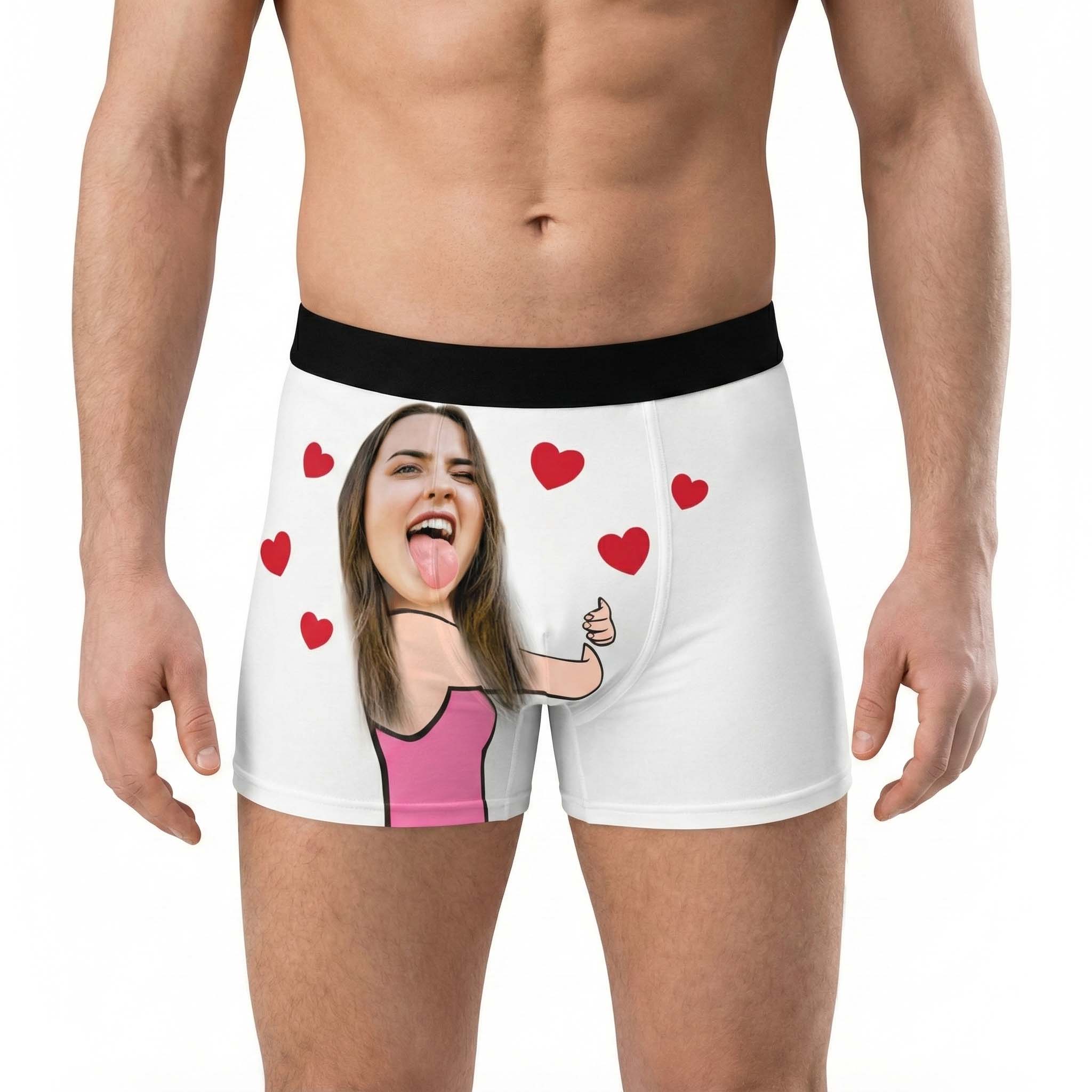 בוקסר שוגיס גירלפרינד עם תמונה בעיצוב אישי