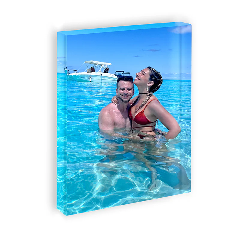 בלוק זכוכית עם תמונה