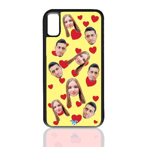 מגן לטלפון בעיצוב אישי - לבבות