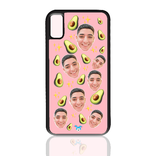 מגן לטלפון בעיצוב אישי אבוקדו (Avocado) – עם תמונה, שם או כיתוב - הדפסה איכותית על מגן הטלפון