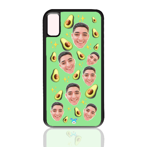 מגן לטלפון בעיצוב אישי אבוקדו (Avocado) – עם תמונה, שם או כיתוב - מתאים לדגמי אייפון וסמסונג