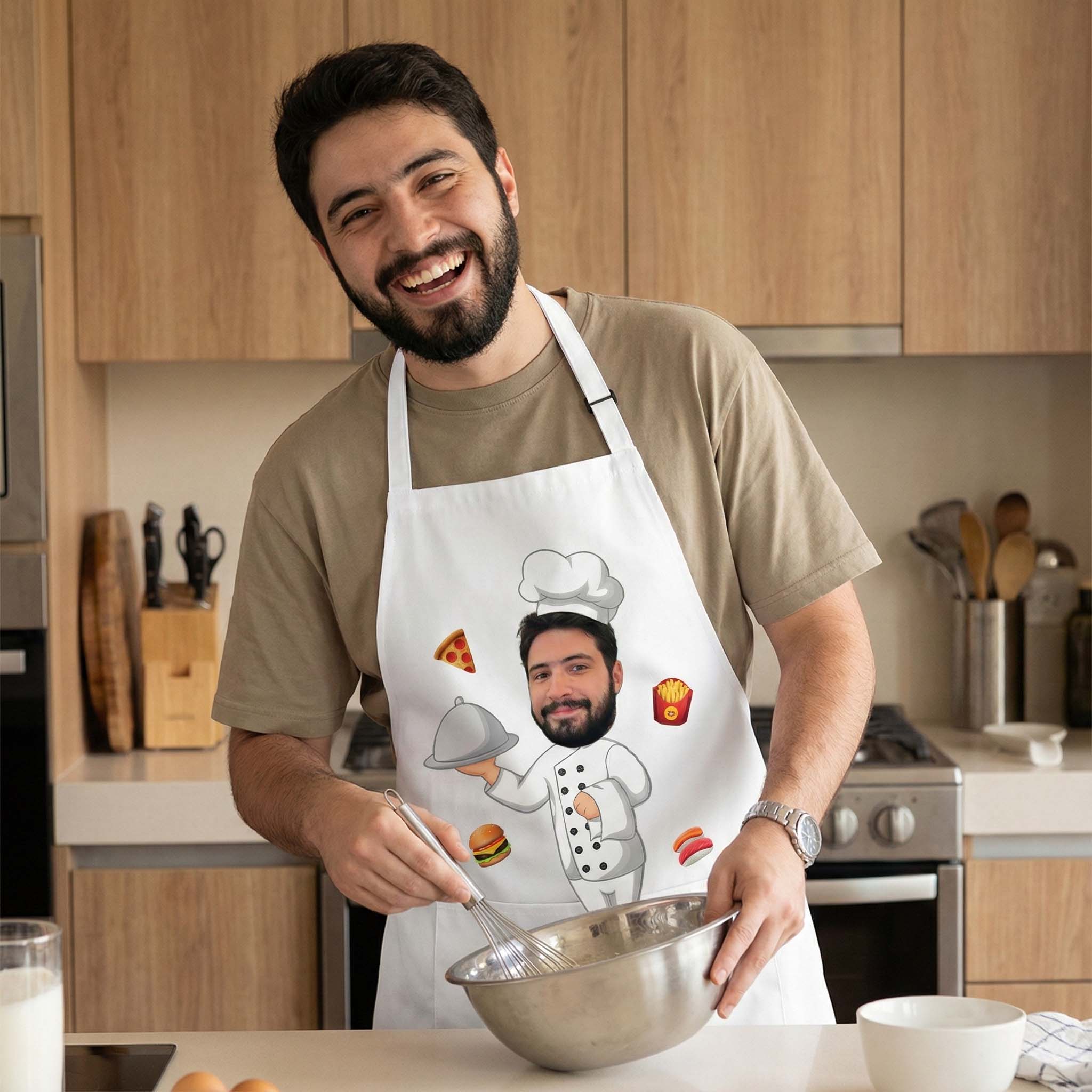 סינר מטבח עם פרצוף