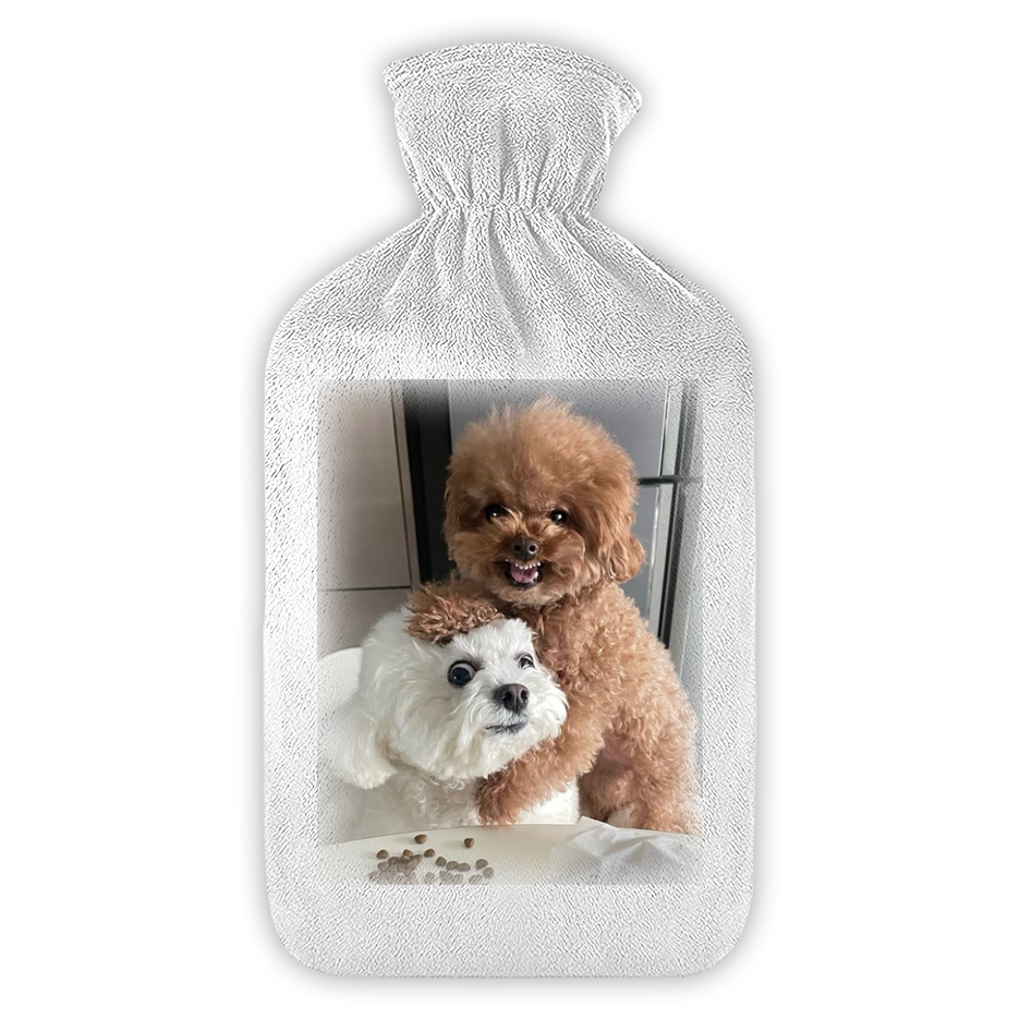 בקבוק מים חמים עם תמונה