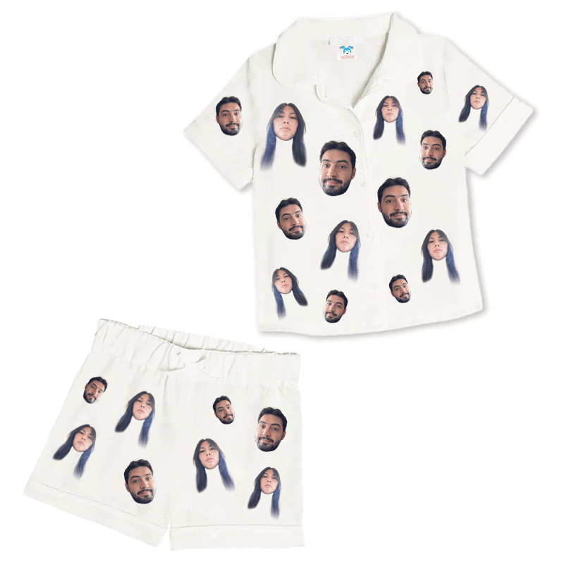 פיג'מה עם פרצופים - פיג'מה בעיצוב אישי