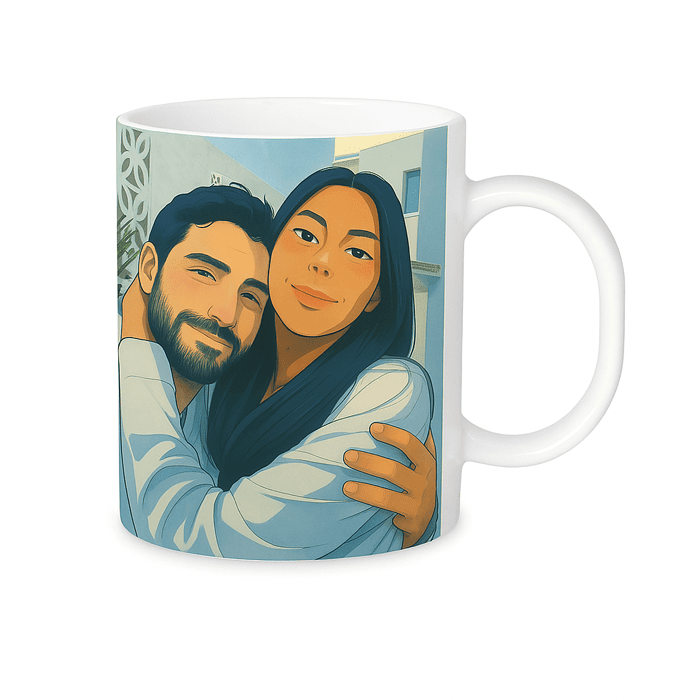 ספל עם איור