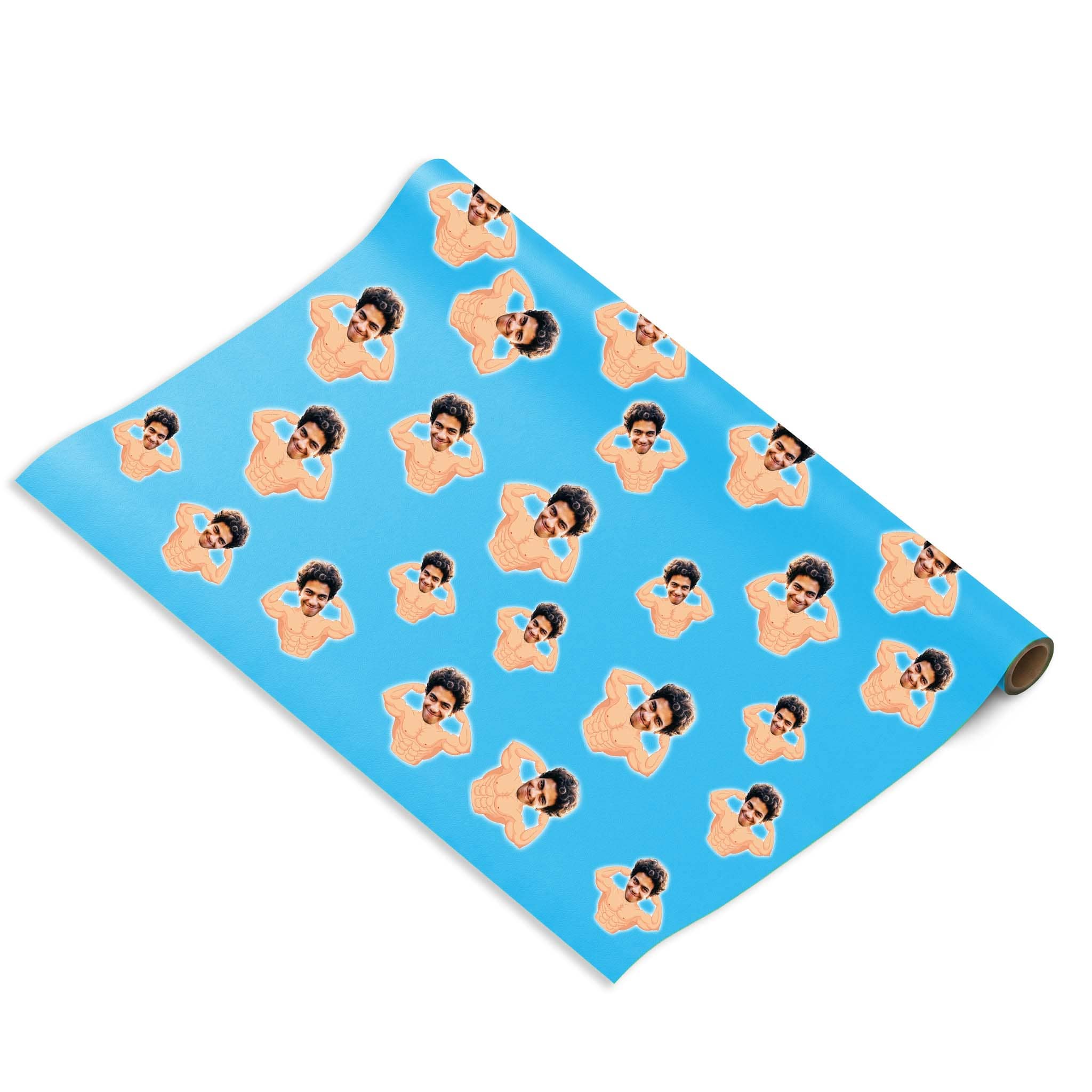 נייר עטיפה חזקים עם פרצוף - מתנה מקורית בעטיפה אישית