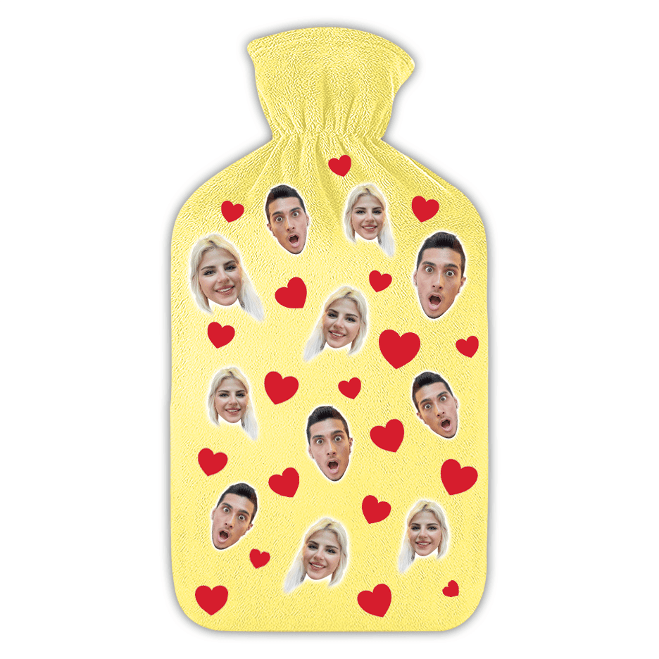 בקבוק מים חמים לבבות - מתנה לספורטאים ופעילים