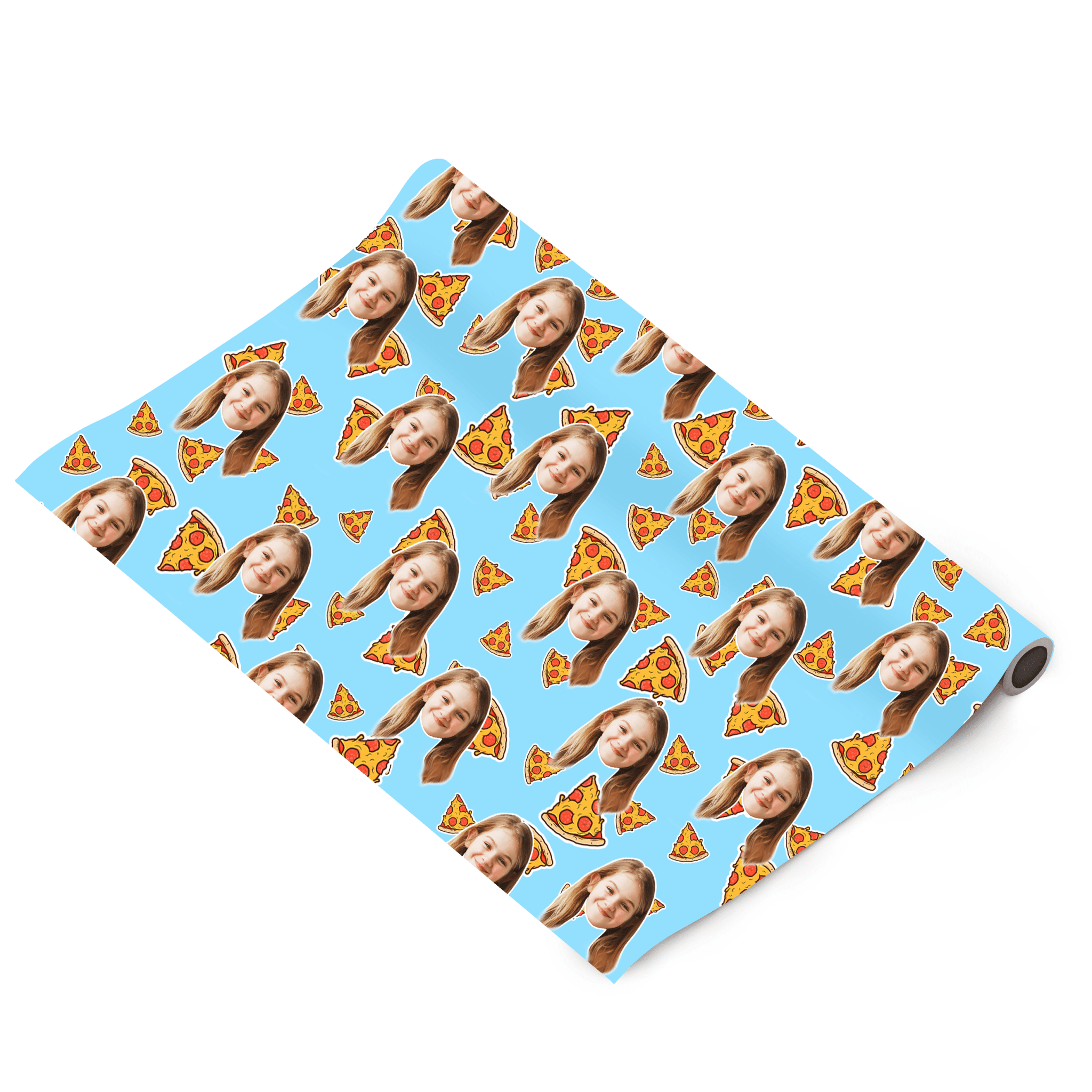 נייר עטיפה פיצה עם פרצוף - נייר עטיפה בעיצוב אישי