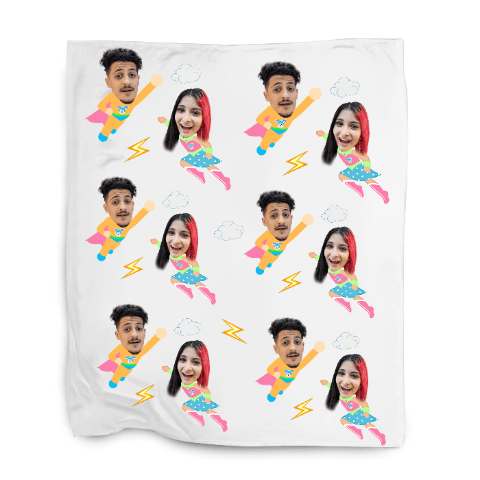 שמיכה לגיבורי על בעיצוב אישי - שמיכה עם תמונה בעיצוב אישי