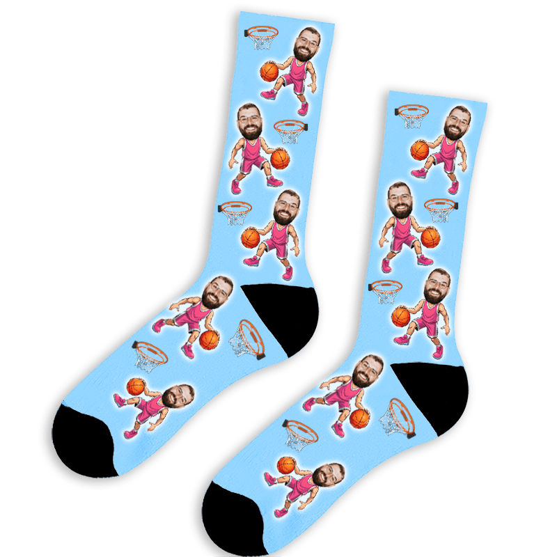 גרבי כדורסלן 🏀 - גרביים מודפסות בעיצוב אישי
