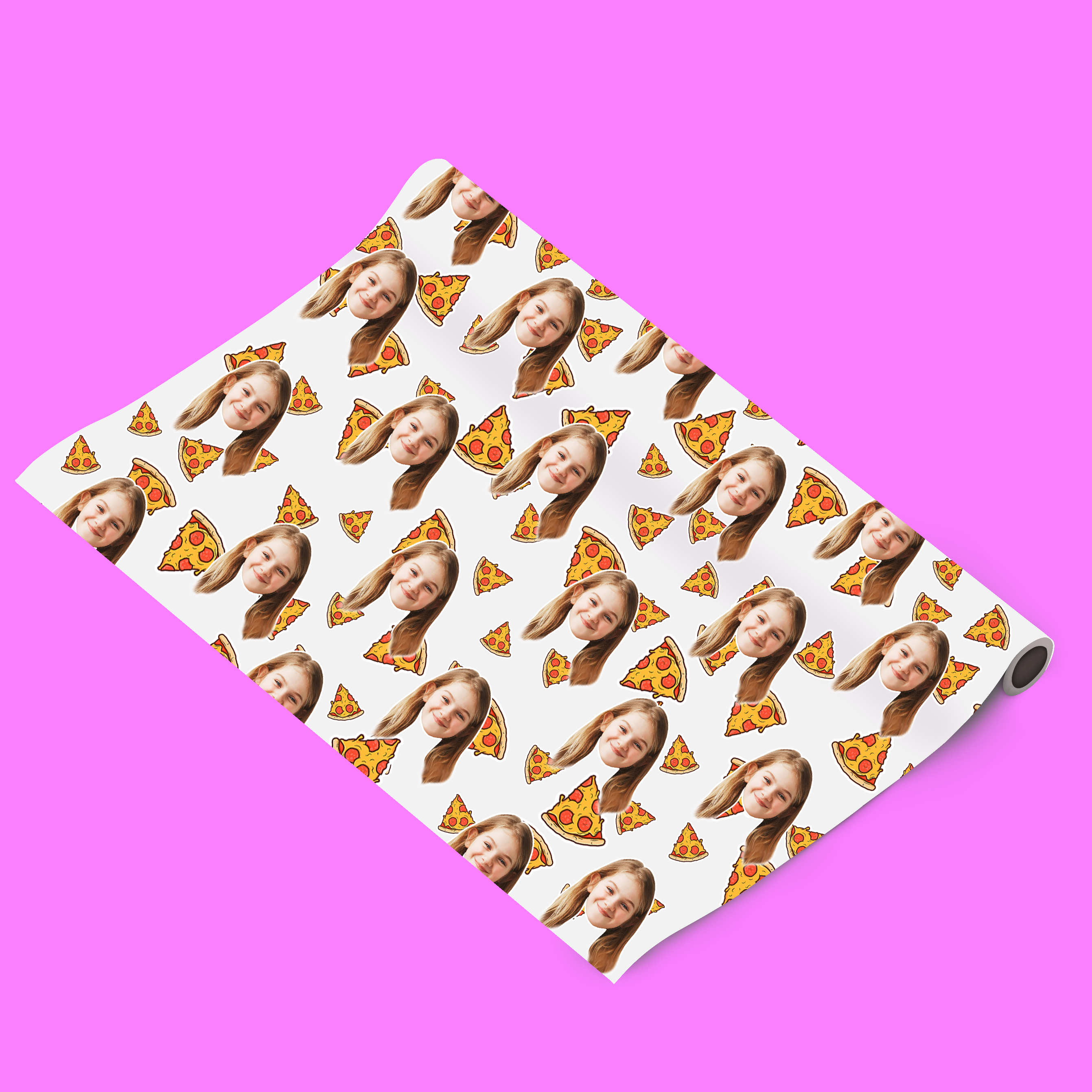 נייר עטיפה פיצה עם פרצוף