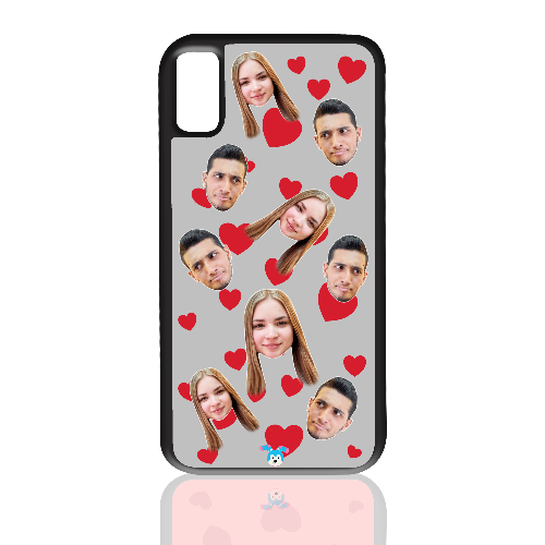מגן לטלפון בעיצוב אישי - לבבות