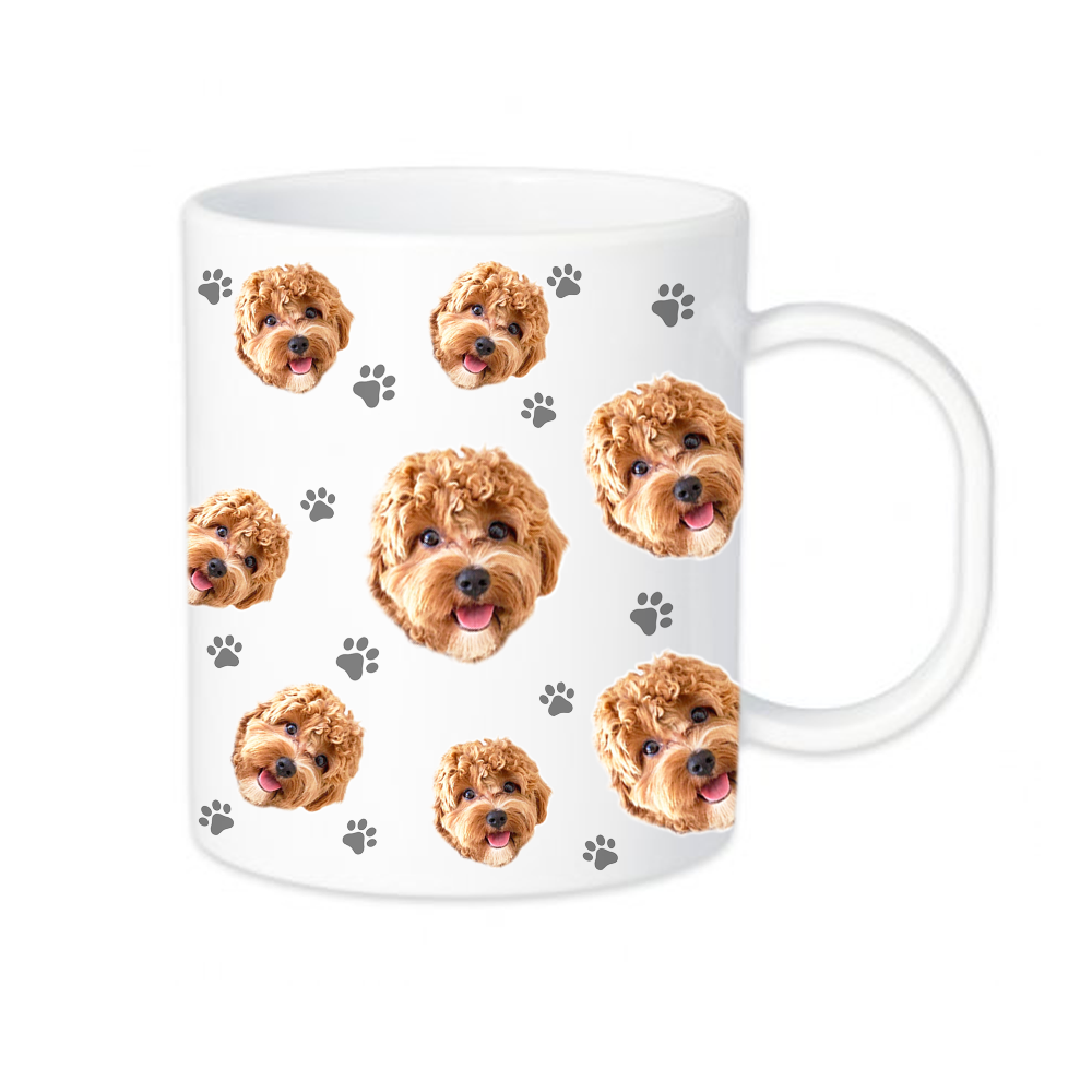 הכלב שלי על ספל - ספל עם תמונה ופרצוף בעיצוב אישי