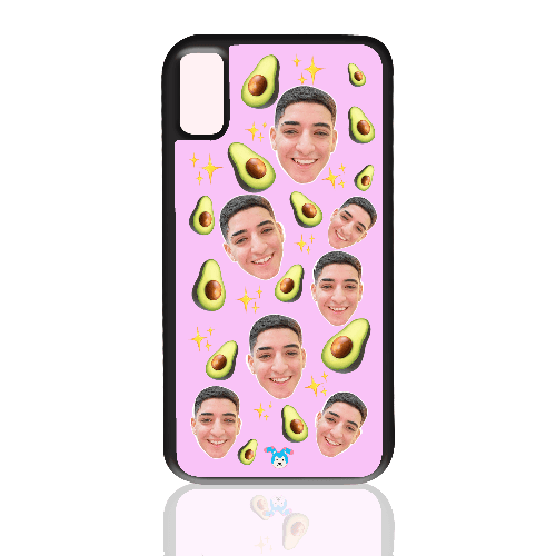 מגן לטלפון בעיצוב אישי אבוקדו (Avocado) – עם תמונה, שם או כיתוב - הדפסה איכותית על מגן הטלפון