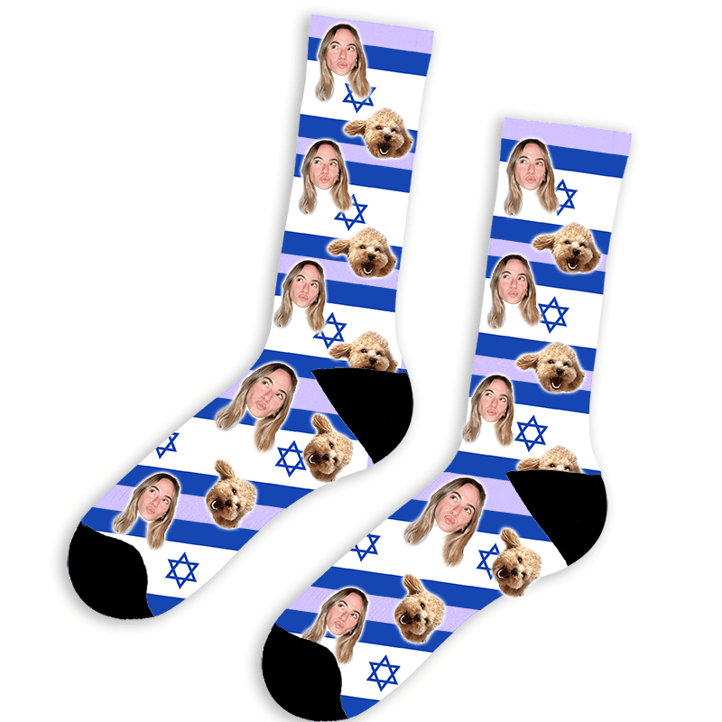 גרביים עם פרצוף - שוגיס פטריוט - תמונה אמיתית של המוצר
