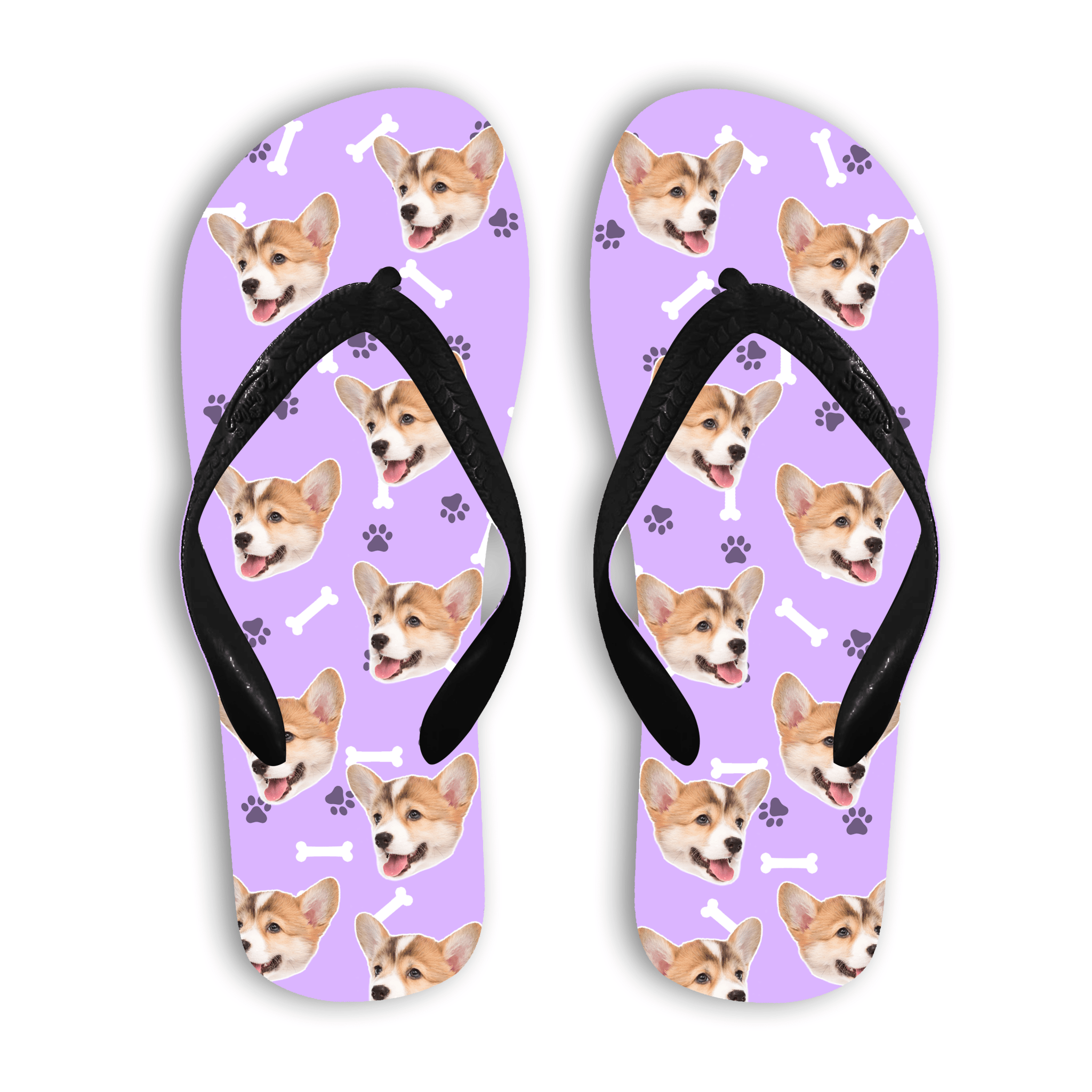 הכלב שלי על כפכפים - כפכפים בעיצוב אישי