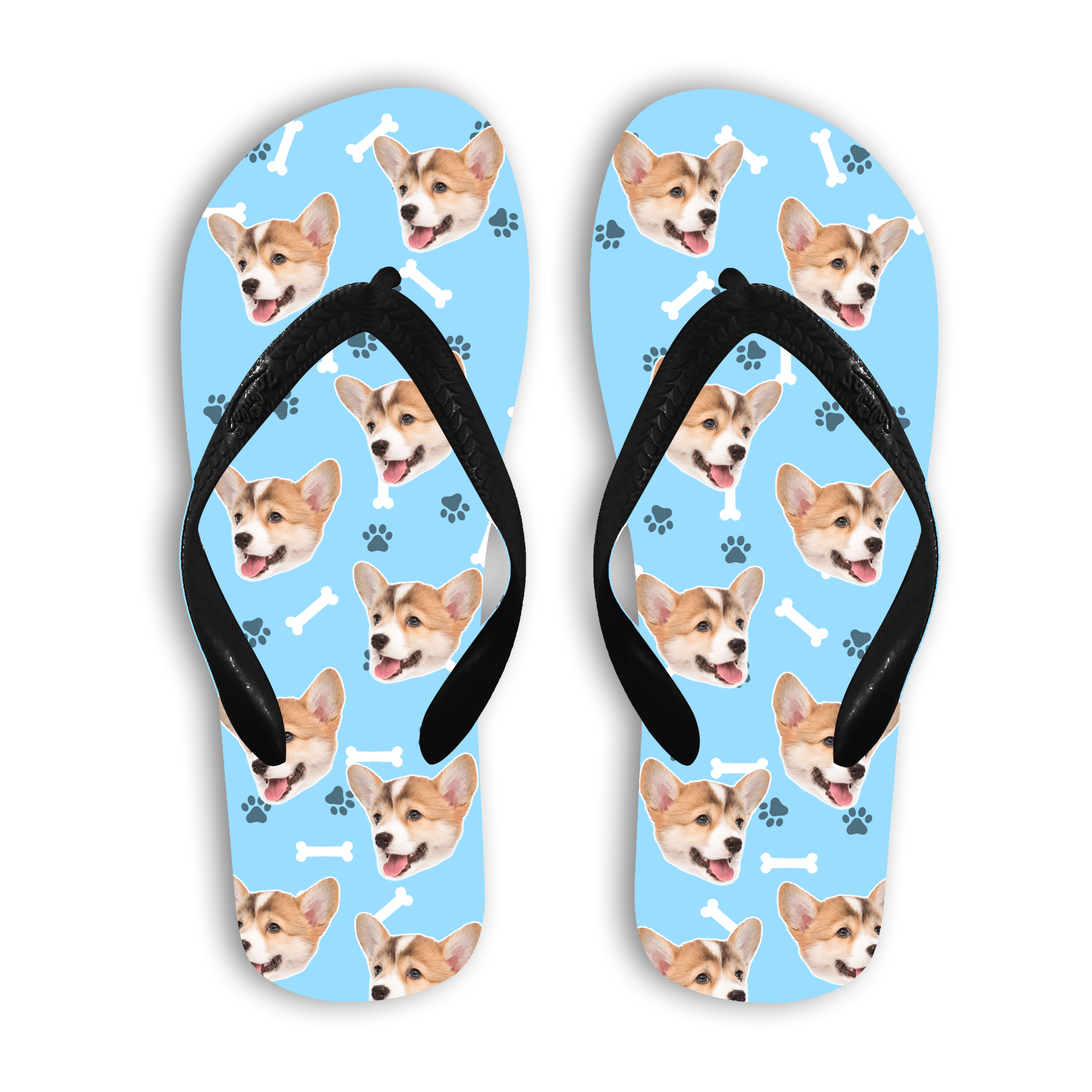 הכלב שלי על כפכפים - כפכפים בעיצוב אישי