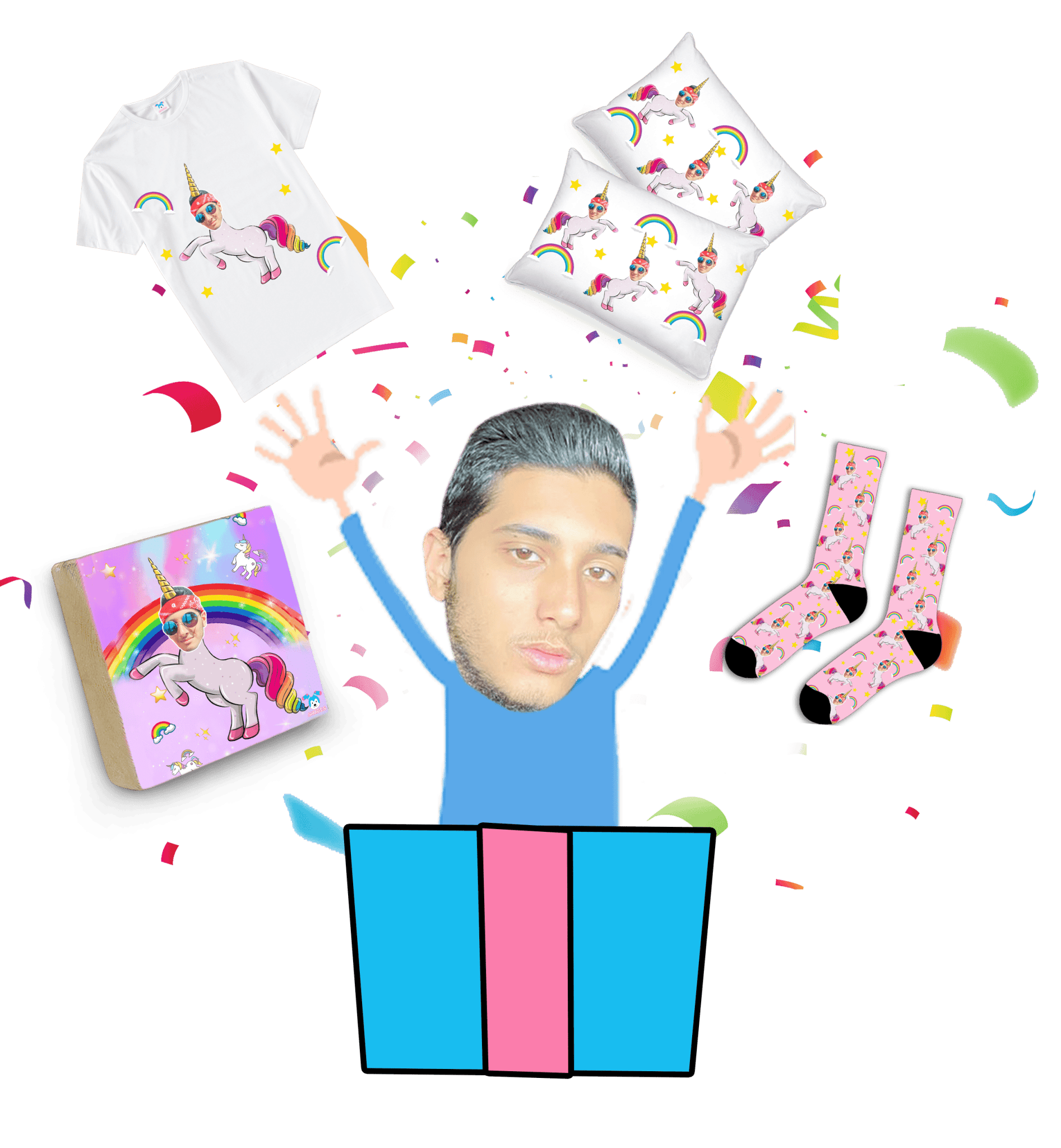 יום יוניקורן שמח! - מתנה אישית בעיצוב מותאם