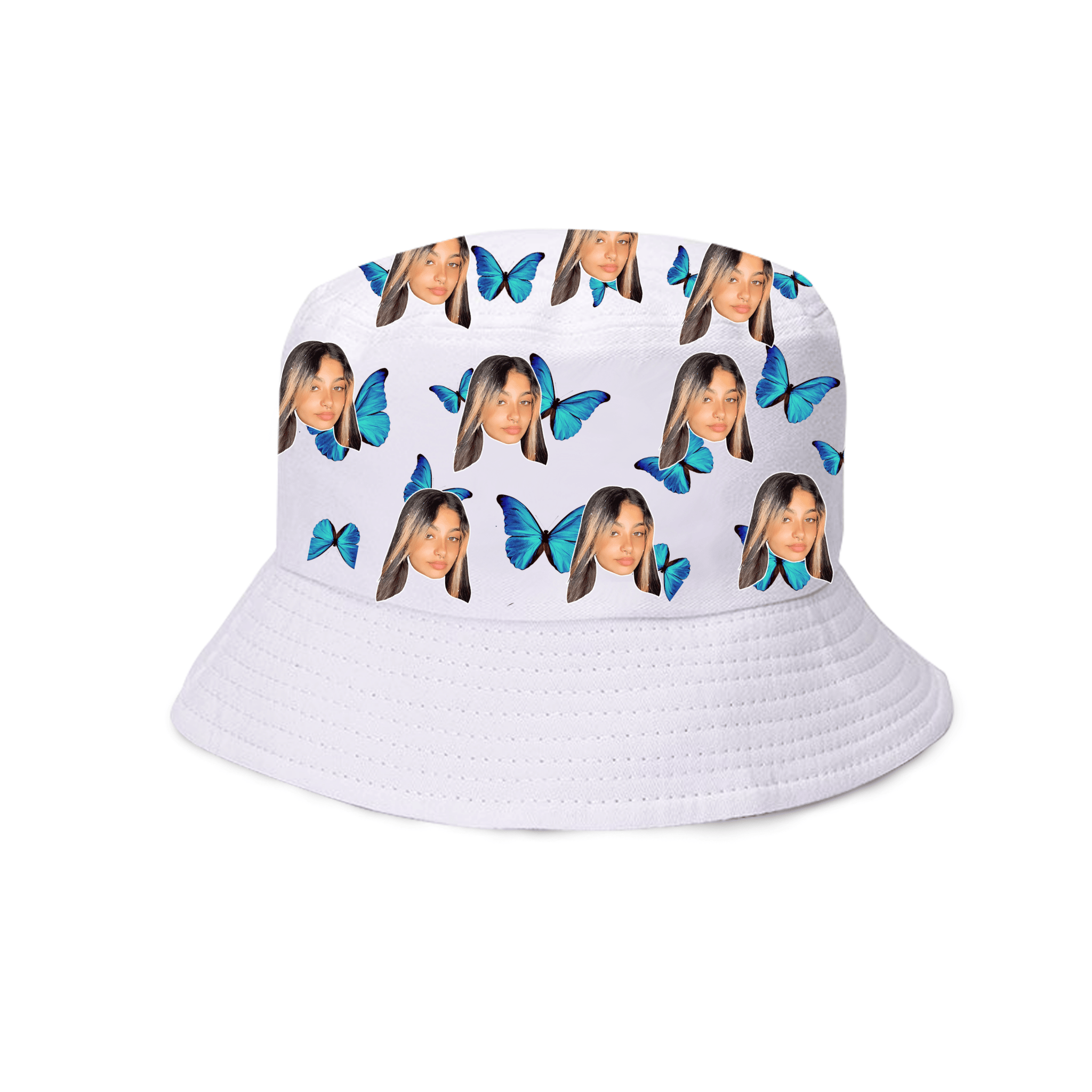 כובע טמבל פרפרים - כובע בעיצוב אישי