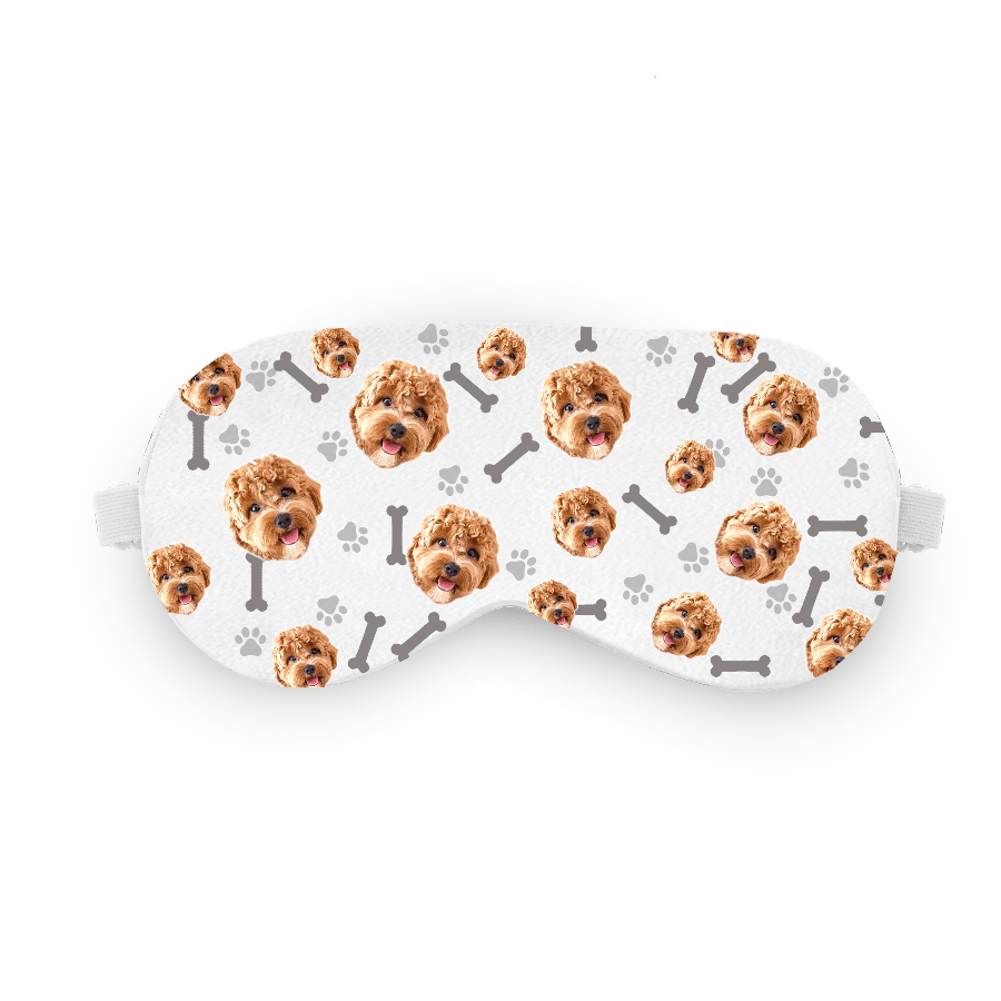 הכלב שלי על כיסוי עיניים – כיסוי עיניים עם תמונה של הכלב בעיצוב אישי