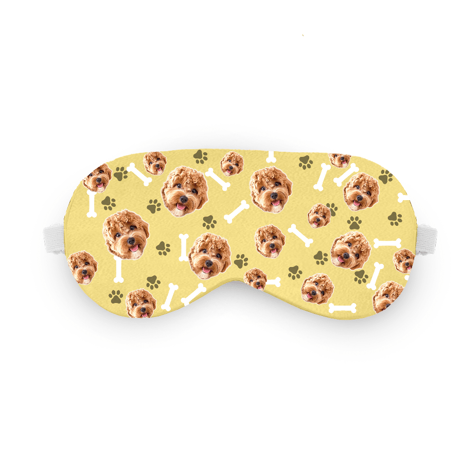 הכלב שלי על כיסוי עיניים – כיסוי עיניים עם תמונה של הכלב בעיצוב אישי