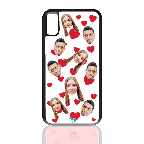 מגן לטלפון בעיצוב אישי – לבבות - מגן לאייפון בעיצוב אישי